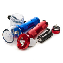 Flashlight Shaped Herb Tobacco Grinder Smoke Spice Crusher Electric Aluminum Metal Herb Grinder